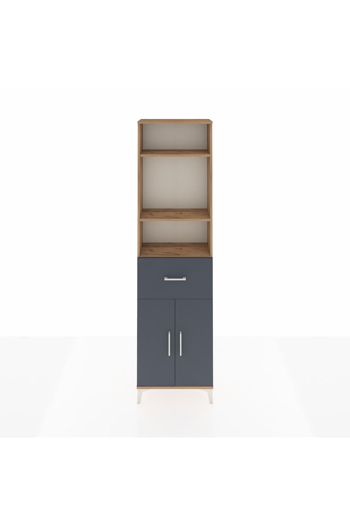 Arges Dolap 4 Raflı Tek Çekmeceli 2 Kapaklı 60x30x221 - S29M204V8A