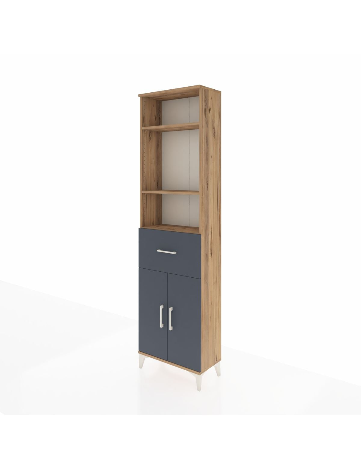 Arges Dolap 4 Raflı Tek Çekmeceli 2 Kapaklı 60x30x221 - S29M204V8A