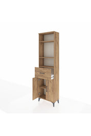 Arges Dolap 4 Raflı Tek Çekmeceli 2 Kapaklı 60x30x221 - S29M204V9A