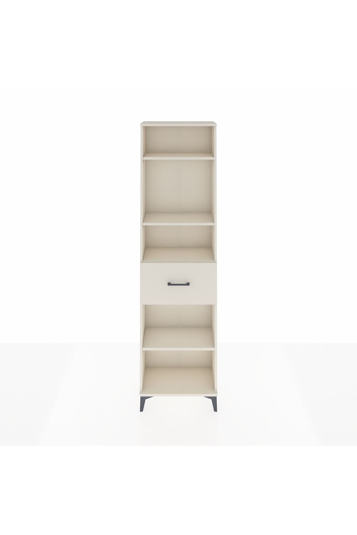 Arges Dolap 4 Raflı Tek Çekmeceli 60x30x221 - S29M205V1A