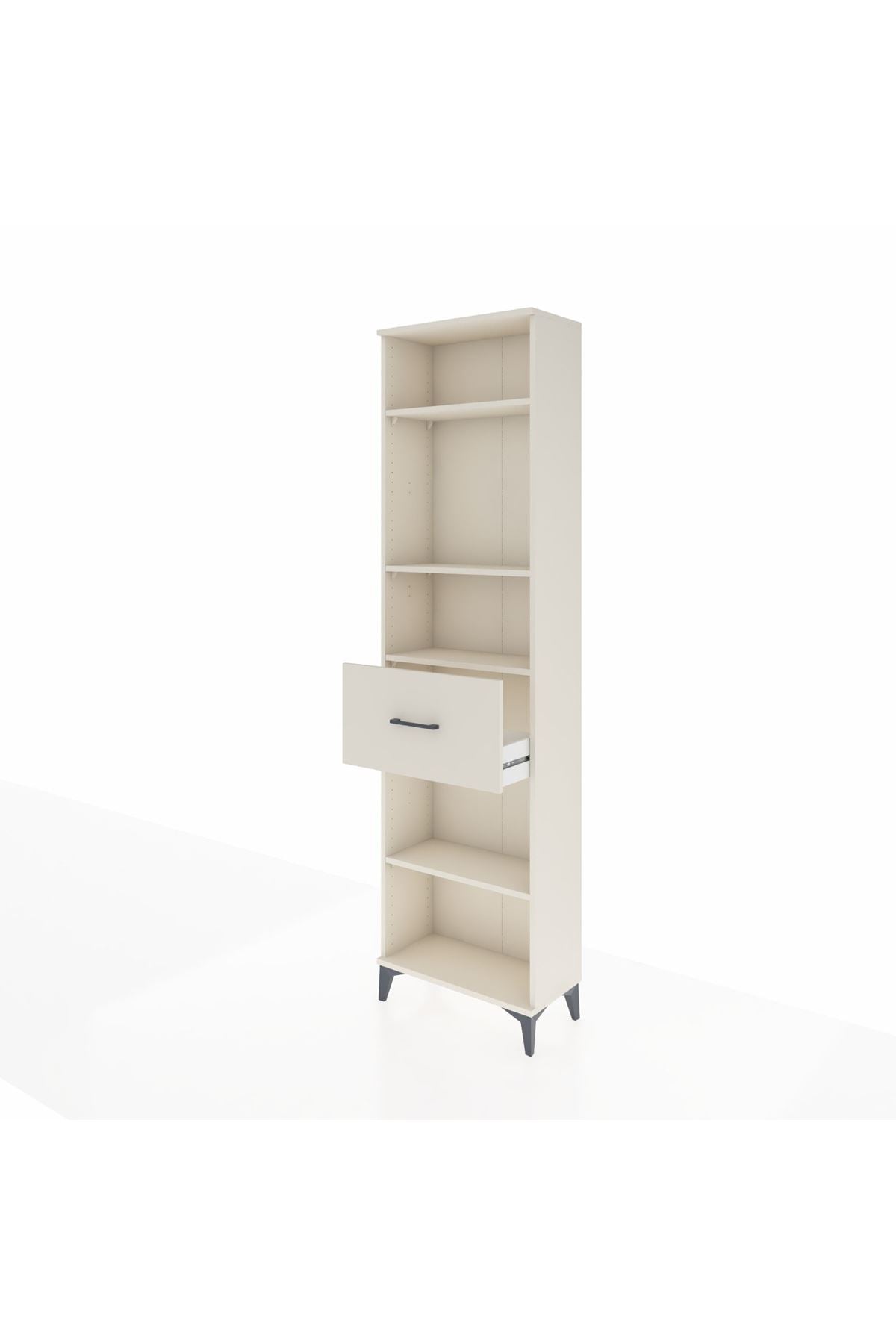Arges Dolap 4 Raflı Tek Çekmeceli 60x30x221 - S29M205V1A