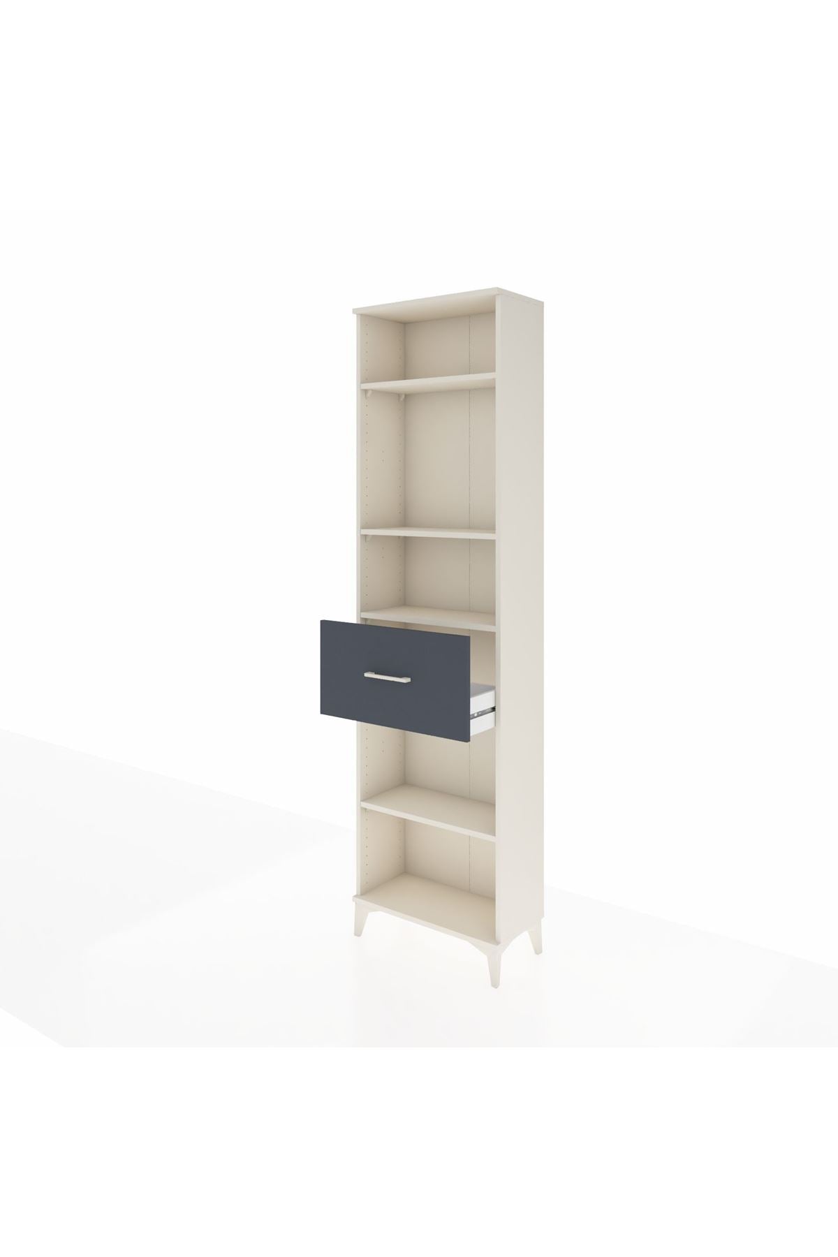 Arges Dolap 4 Raflı Tek Çekmeceli 60x30x221 - S29M205V2A