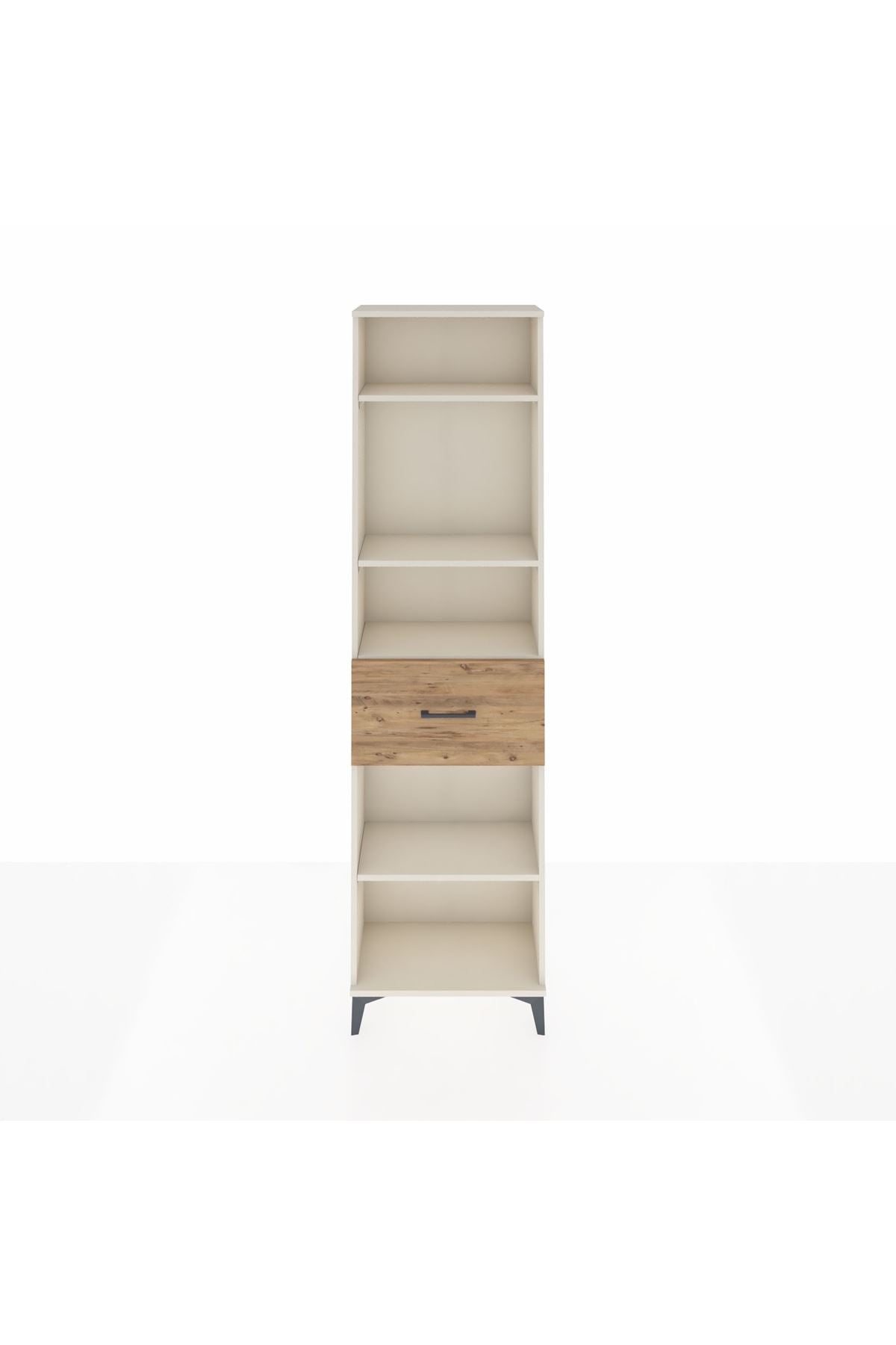 Arges Dolap 4 Raflı Tek Çekmeceli 60x30x221 - S29M205V3A