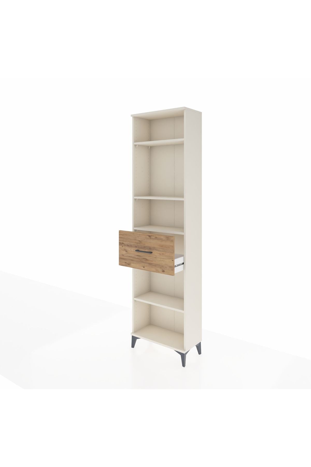 Arges Dolap 4 Raflı Tek Çekmeceli 60x30x221 - S29M205V3A