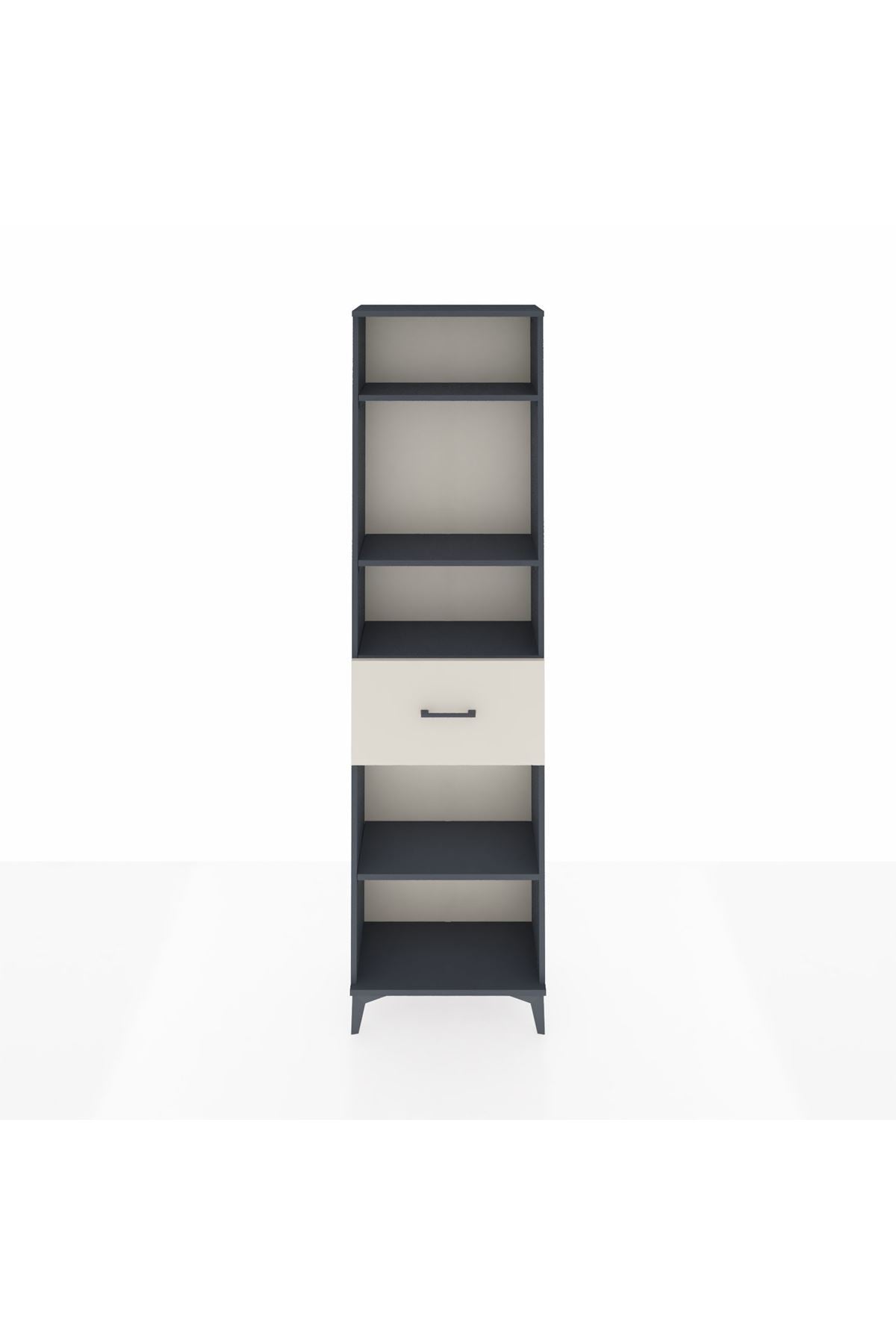 Arges Dolap 4 Raflı Tek Çekmeceli 60x30x221 - S29M205V4A