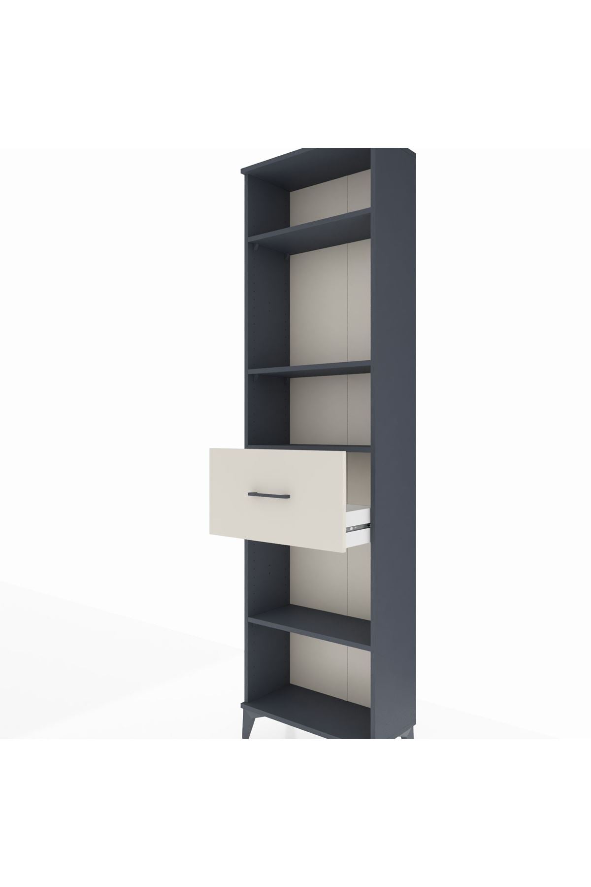 Arges Dolap 4 Raflı Tek Çekmeceli 60x30x221 - S29M205V4A