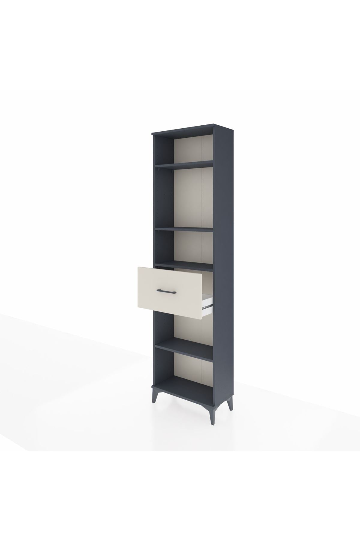 Arges Dolap 4 Raflı Tek Çekmeceli 60x30x221 - S29M205V4A