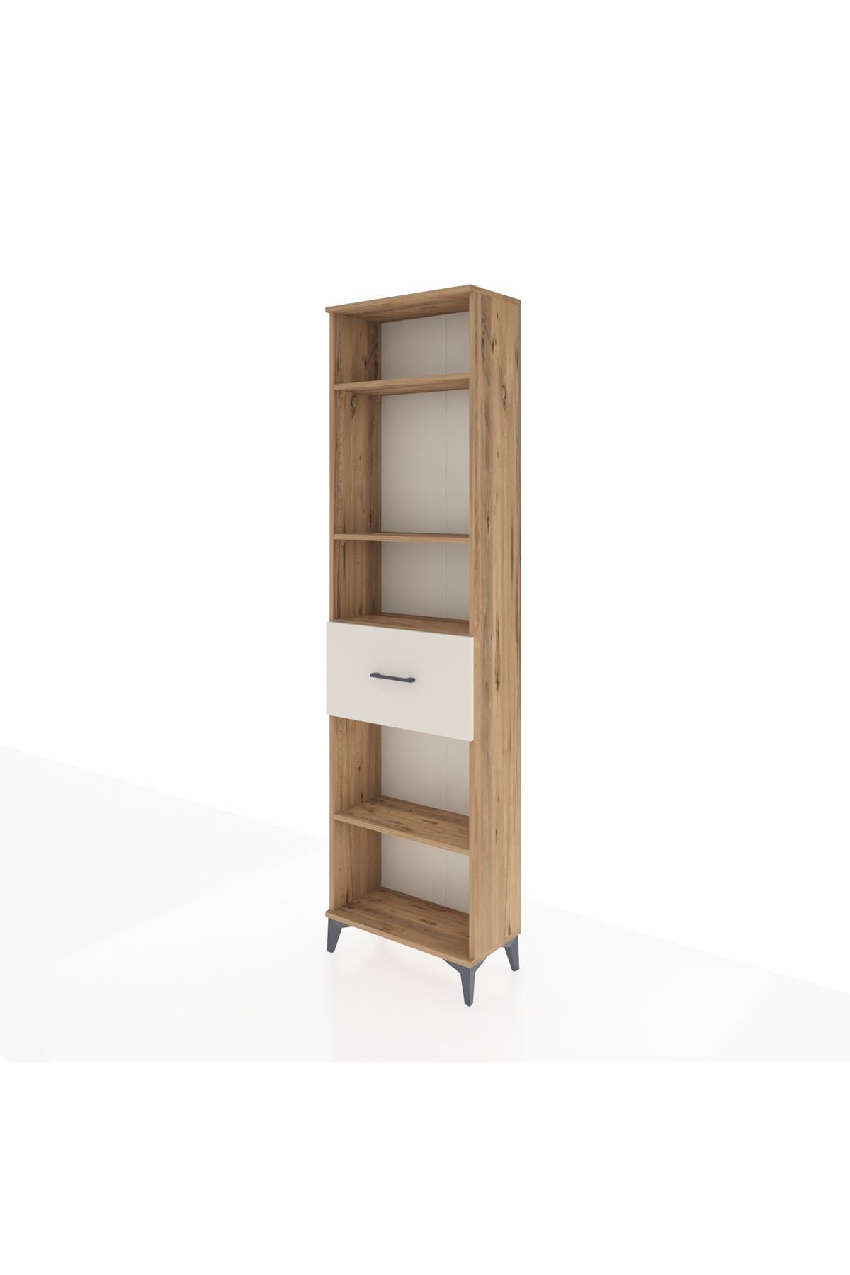Arges Dolap 4 Raflı Tek Çekmeceli 60x30x221 - S29M205V7A