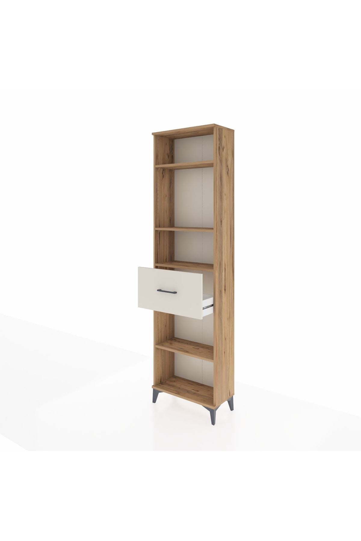 Arges Dolap 4 Raflı Tek Çekmeceli 60x30x221 - S29M205V7A
