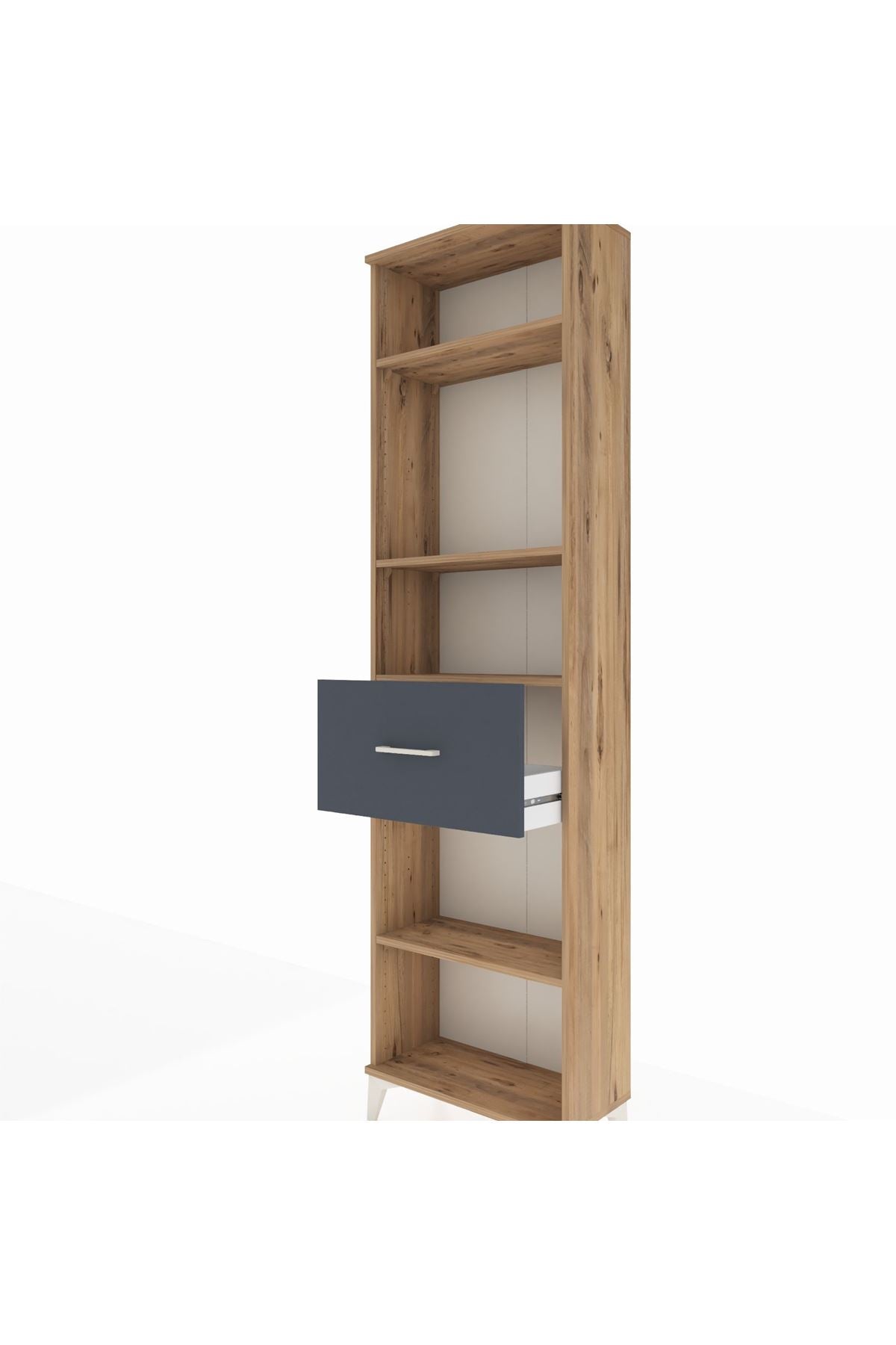 Arges Dolap 4 Raflı Tek Çekmeceli 60x30x221 - S29M205V8A
