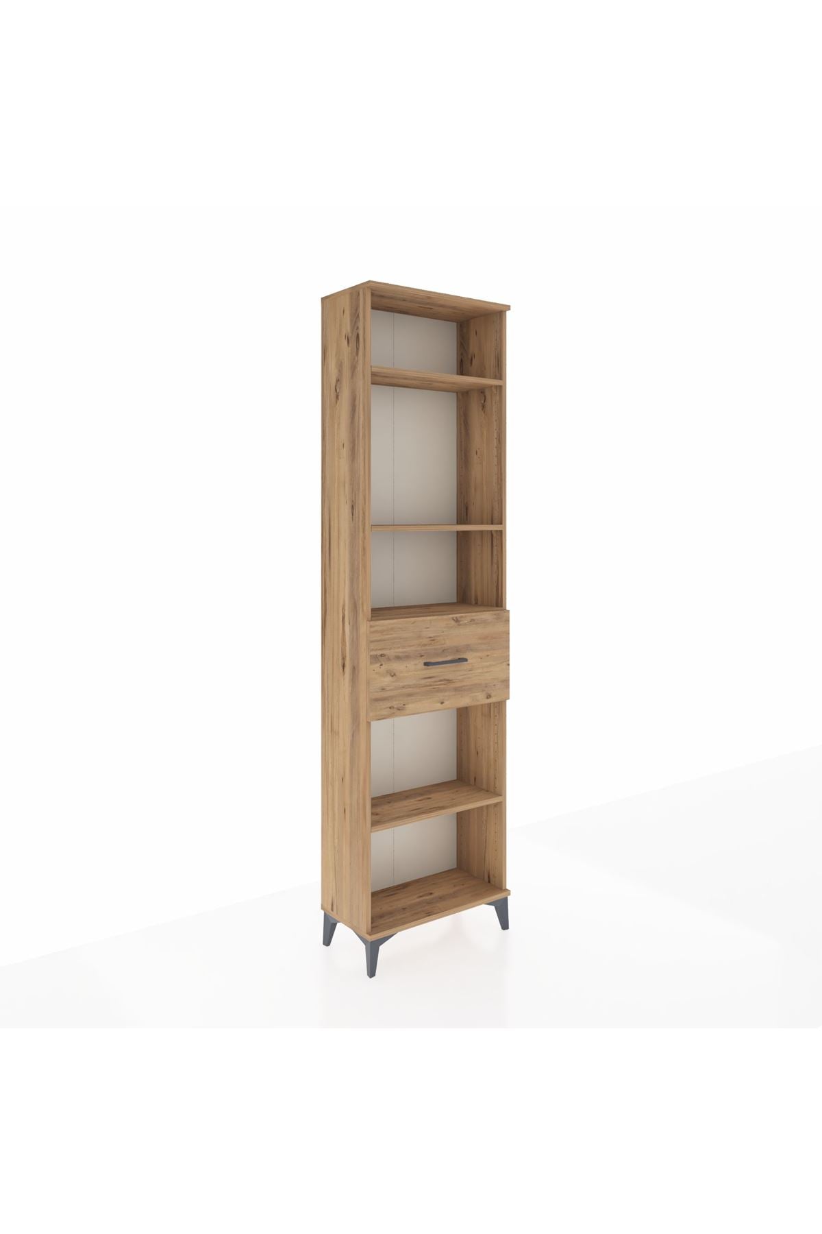 Arges Dolap 4 Raflı Tek Çekmeceli 60x30x221 - S29M205V9A