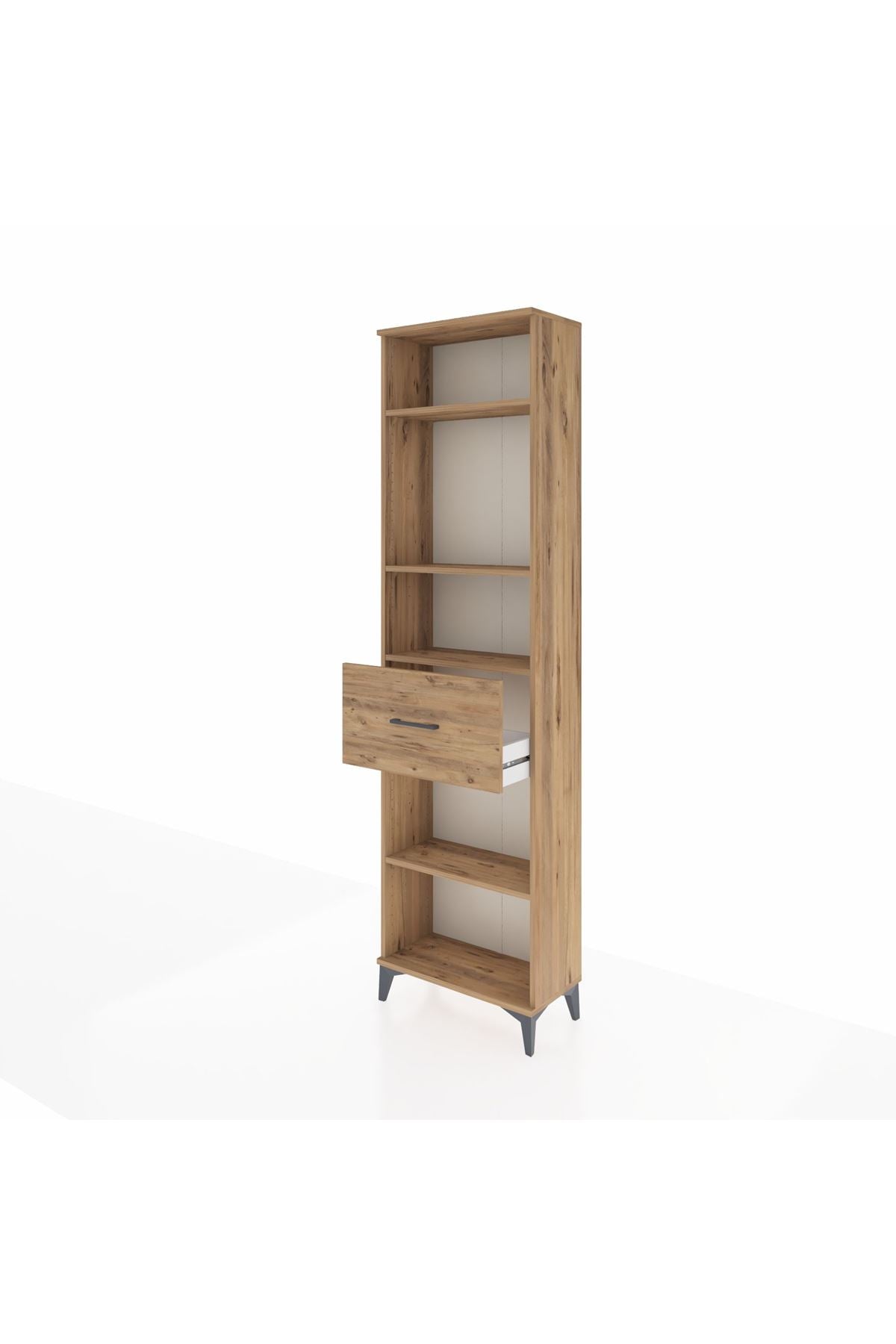 Arges Dolap 4 Raflı Tek Çekmeceli 60x30x221 - S29M205V9A