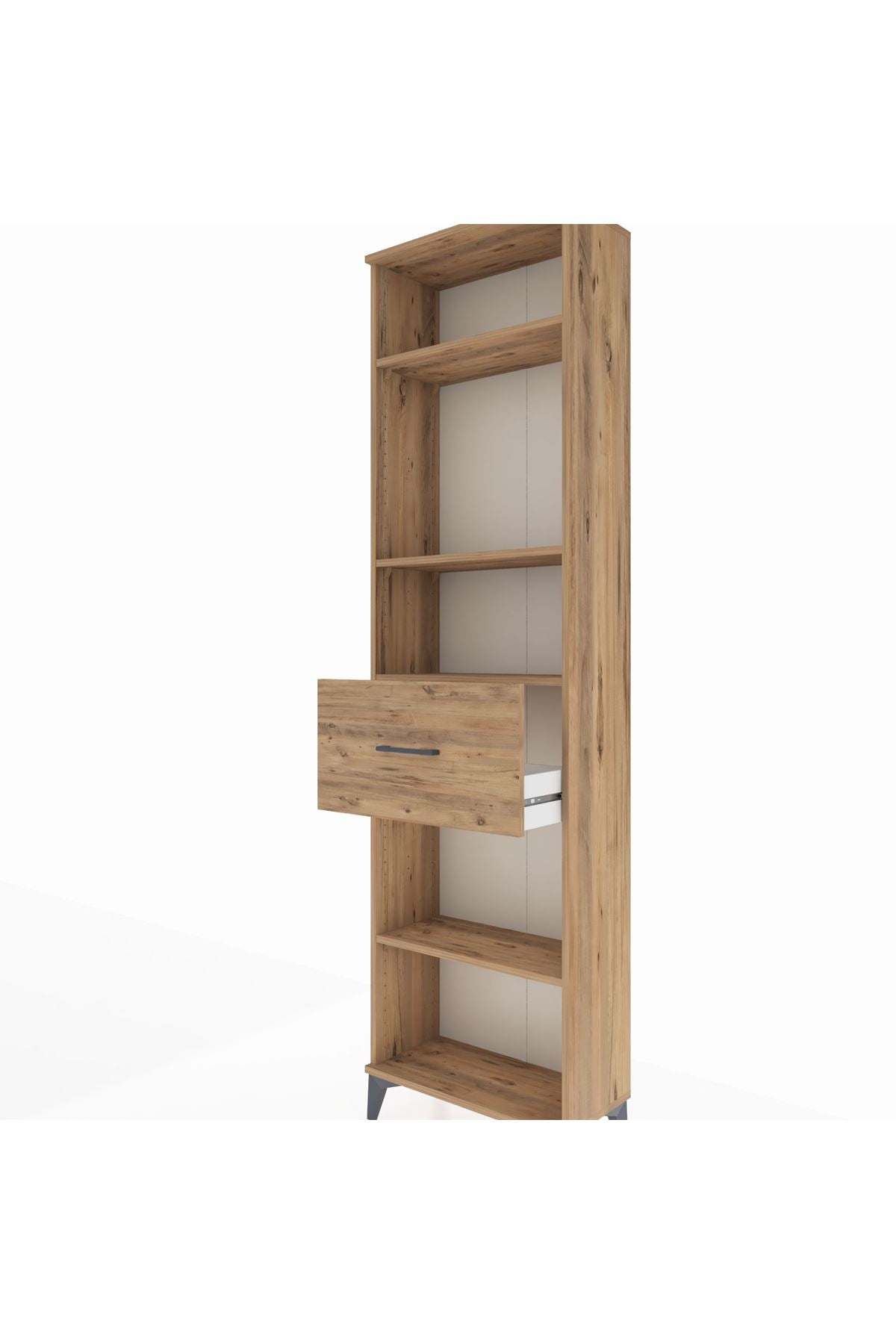 Arges Dolap 4 Raflı Tek Çekmeceli 60x30x221 - S29M205V9A
