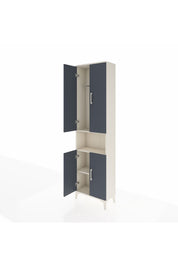 Arges Dolap 3 Raflı 4 Kapaklı Tek Askılı 60x30x221 - S29M206V2A