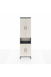 Arges Dolap 3 Raflı 4 Kapaklı Tek Askılı 60x30x221 - S29M206V4A