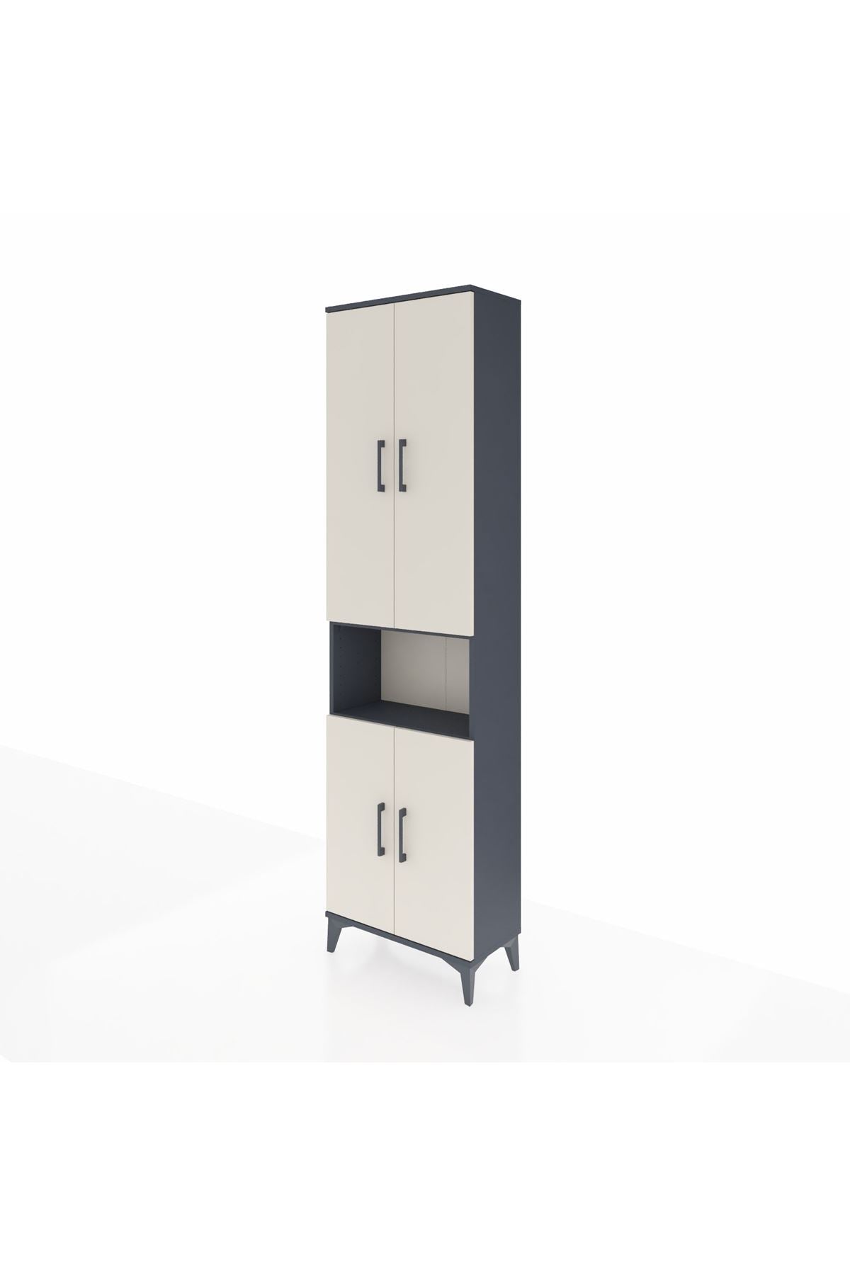Arges Dolap 3 Raflı 4 Kapaklı Tek Askılı 60x30x221 - S29M206V4A