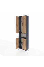Arges Dolap 3 Raflı 4 Kapaklı Tek Askılı 60x30x221 - S29M206V6A