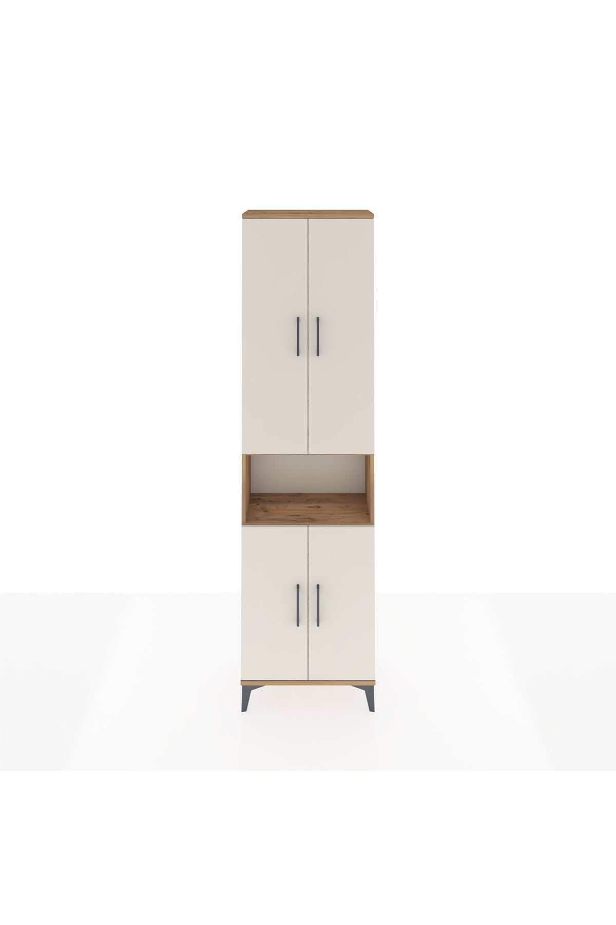 Arges Dolap 3 Raflı 4 Kapaklı Tek Askılı 60x30x221 - S29M206V7A