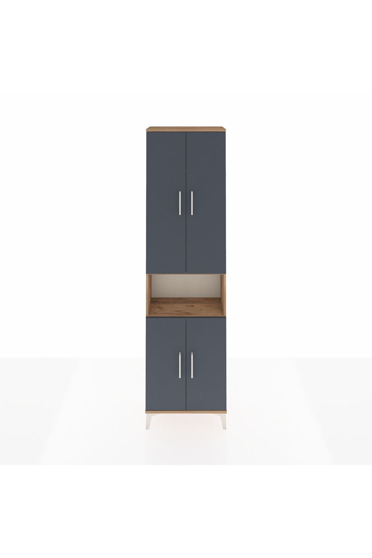 Arges Dolap 3 Raflı 4 Kapaklı Tek Askılı 60x30x221 - S29M206V8A