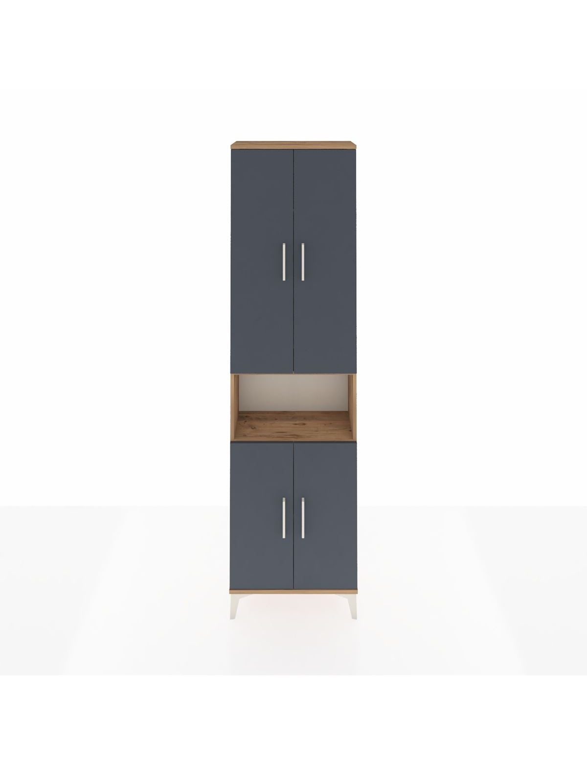 Arges Dolap 3 Raflı 4 Kapaklı Tek Askılı 60x30x221 - S29M206V8A