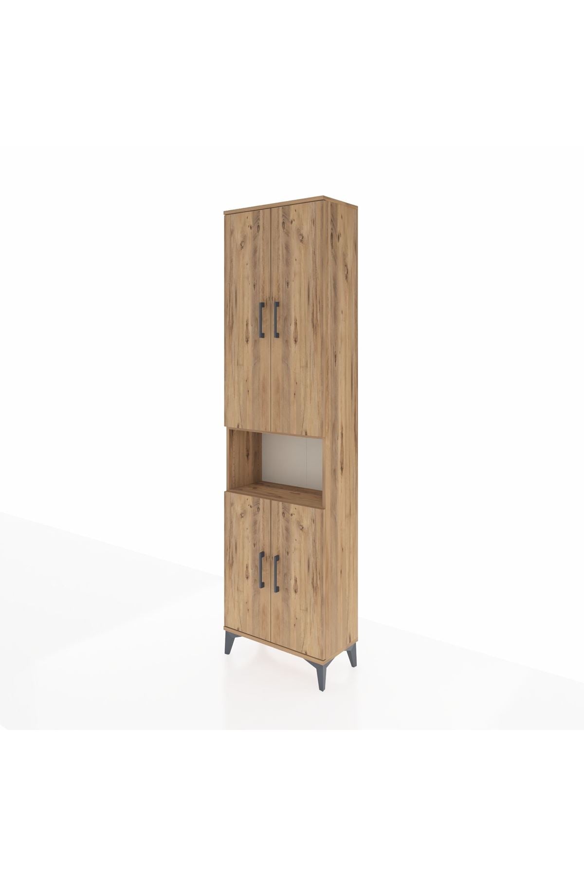 Arges Dolap 3 Raflı 4 Kapaklı Tek Askılı 60x30x221 - S29M206V9A