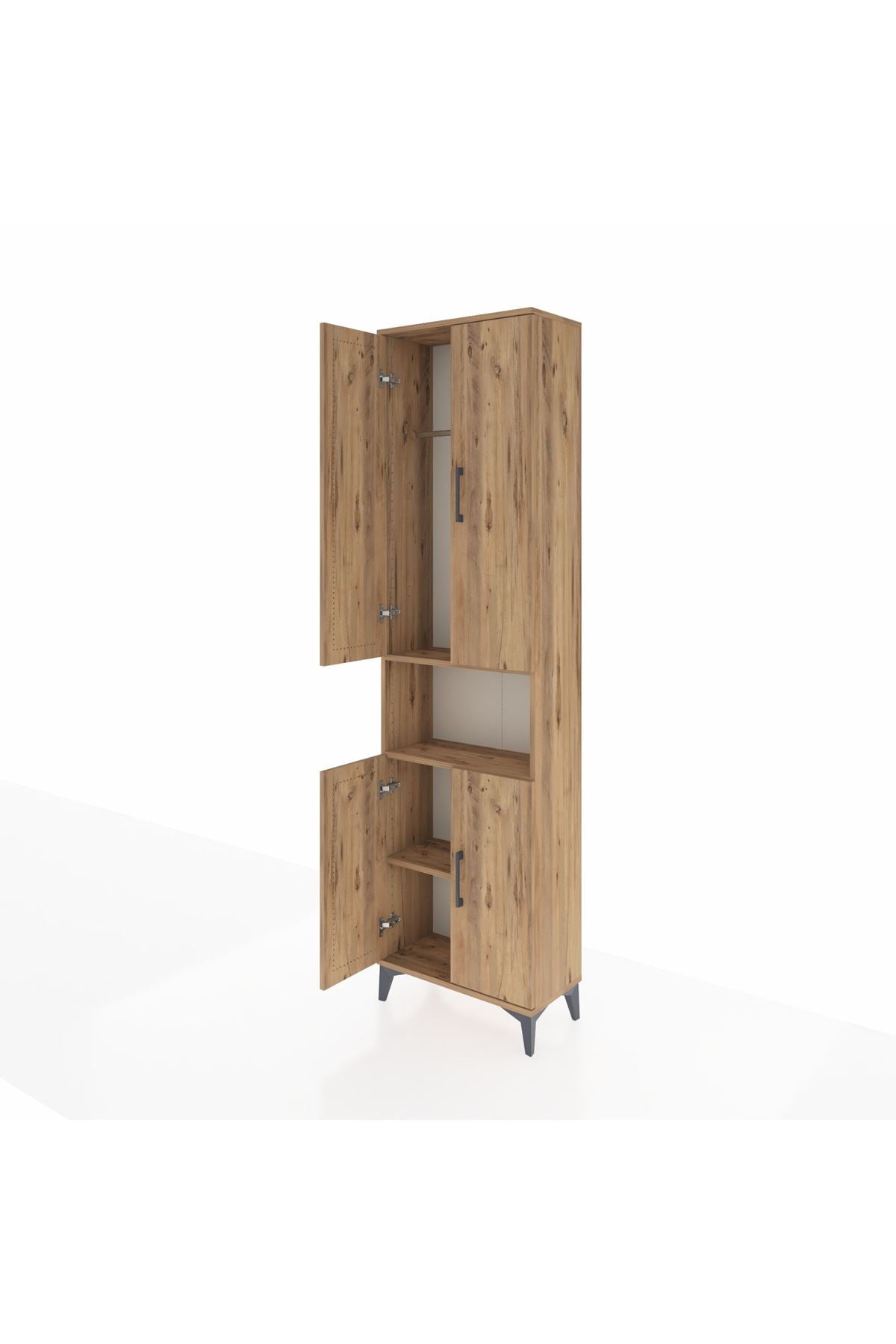 Arges Dolap 3 Raflı 4 Kapaklı Tek Askılı 60x30x221 - S29M206V9A