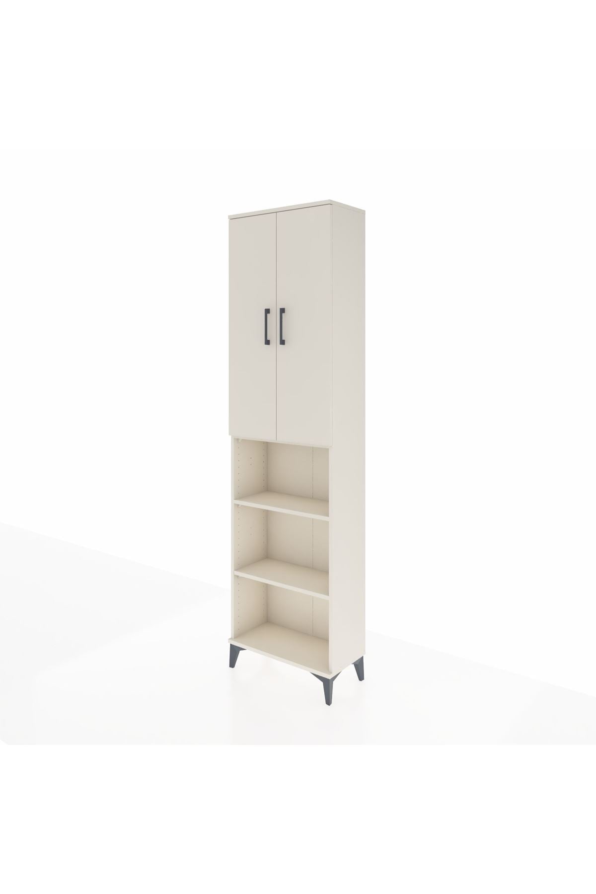 Arges Dolap 3 Raflı 2 Kapaklı Tek Askılı 60x30x221 - S29M207V1A