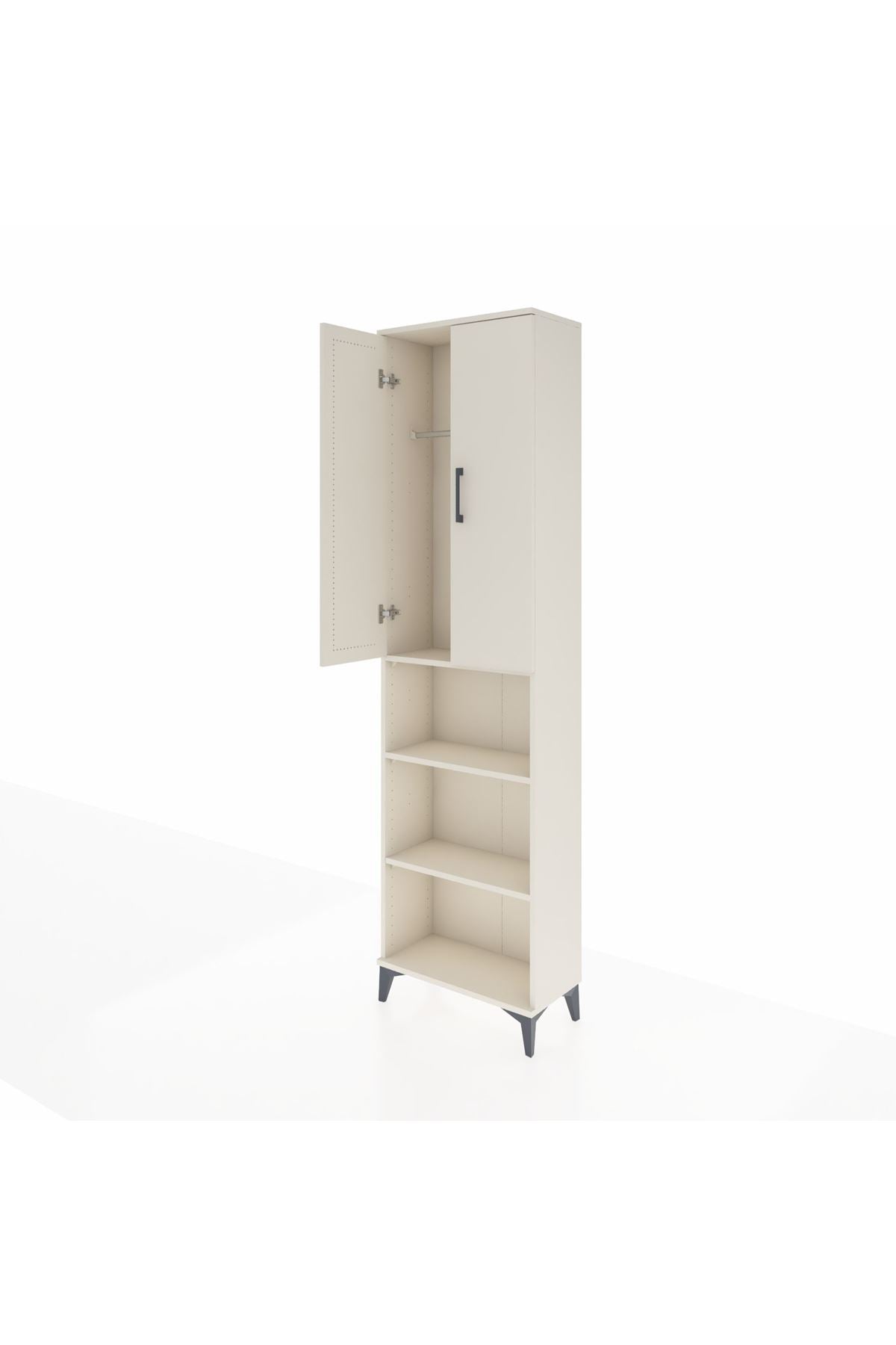 Arges Dolap 3 Raflı 2 Kapaklı Tek Askılı 60x30x221 - S29M207V1A