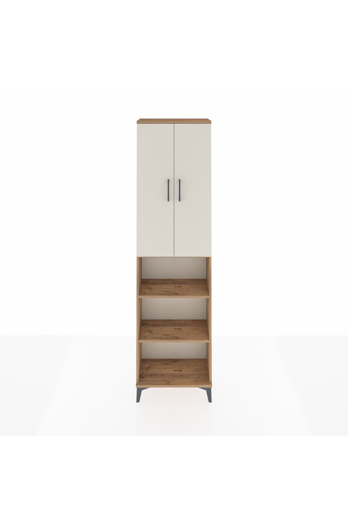 Arges Dolap 3 Raflı 2 Kapaklı Tek Askılı 60x30x221 - S29M207V7A