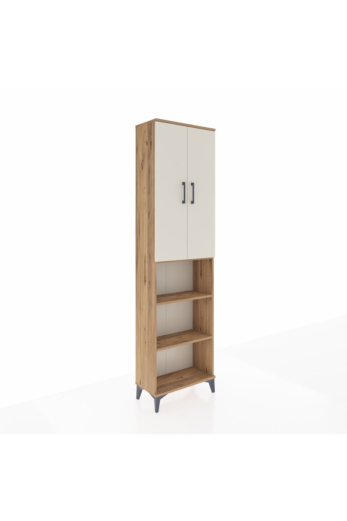 Arges Dolap 3 Raflı 2 Kapaklı Tek Askılı 60x30x221 - S29M207V7A