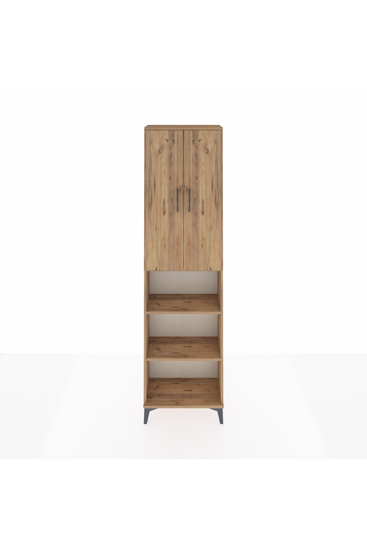 Arges Dolap 3 Raflı 2 Kapaklı Tek Askılı 60x30x221 - S29M207V9A