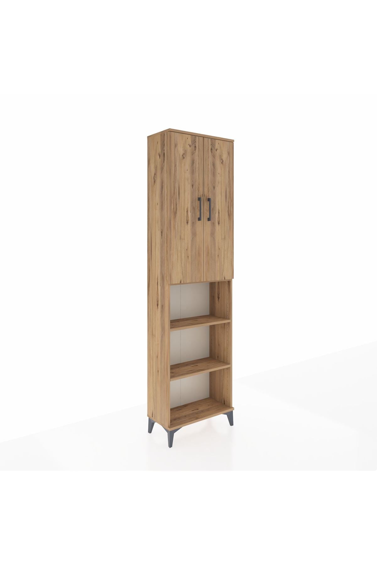 Arges Dolap 3 Raflı 2 Kapaklı Tek Askılı 60x30x221 - S29M207V9A