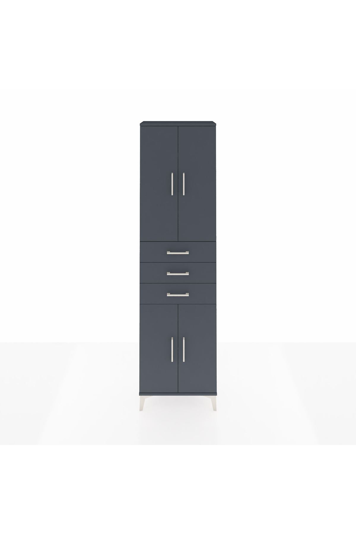 Arges Dolap 4 Raflı 3 Çekmeceli 4 Kapaklı 60x30x221 - S29M212V5A