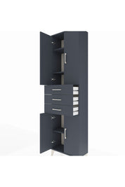 Arges Dolap 4 Raflı 3 Çekmeceli 4 Kapaklı 60x30x221 - S29M212V5A