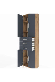 Arges Dolap 4 Raflı 3 Çekmeceli 4 Kapaklı 60x30x221 - S29M212V8A
