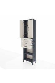 Arges Dolap 4 Raflı 3 Çekmeceli 2 Kapaklı 60x30x221 - S29M213V4A