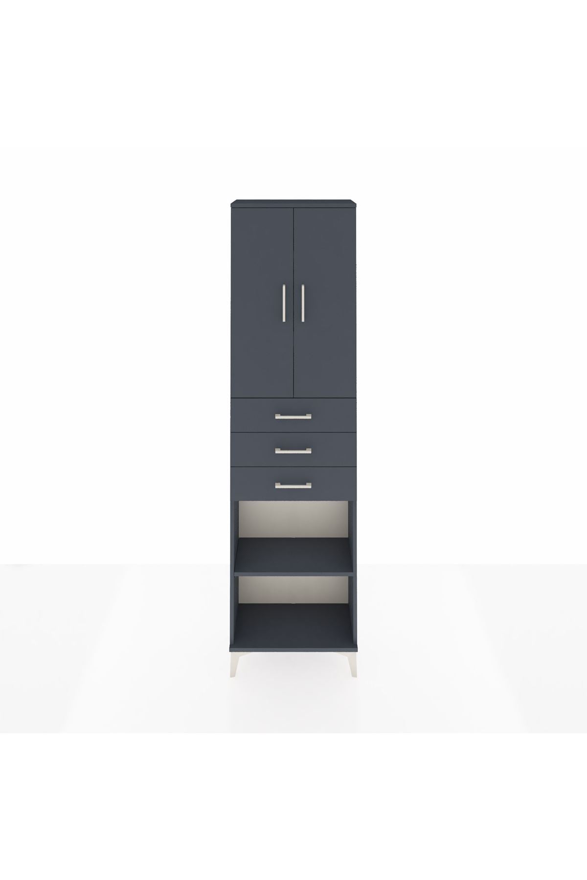 Arges Dolap 4 Raflı 3 Çekmeceli 2 Kapaklı 60x30x221 - S29M213V5A