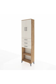 Arges Dolap 4 Raflı 3 Çekmeceli 2 Kapaklı 60x30x221 - S29M213V7A
