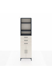 Arges Dolap 4 Raflı 3 Çekmeceli 2 Kapaklı 60x30x221 - S29M214V4A
