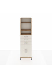 Arges Dolap 4 Raflı 3 Çekmeceli 2 Kapaklı 60x30x221 - S29M214V7A