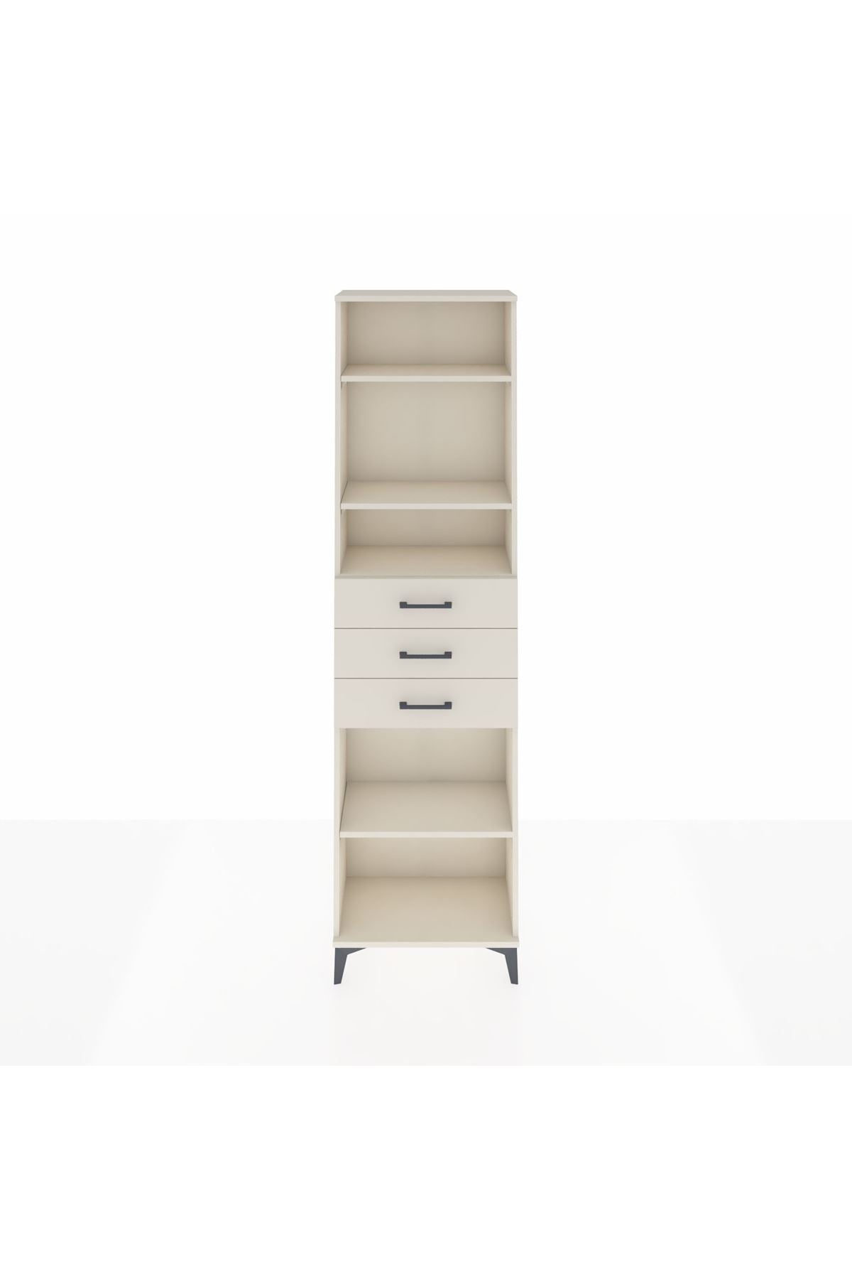 Arges Dolap 4 Raflı 3 Çekmeceli 60x30x221 - S29M215V1A