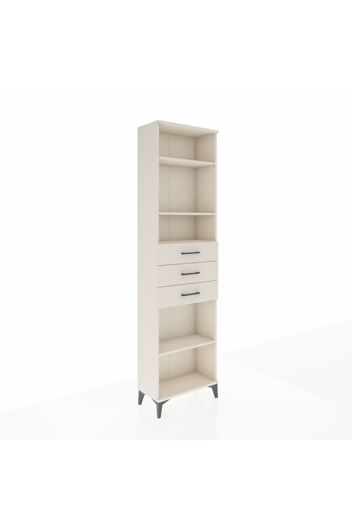Arges Dolap 4 Raflı 3 Çekmeceli 60x30x221 - S29M215V1A