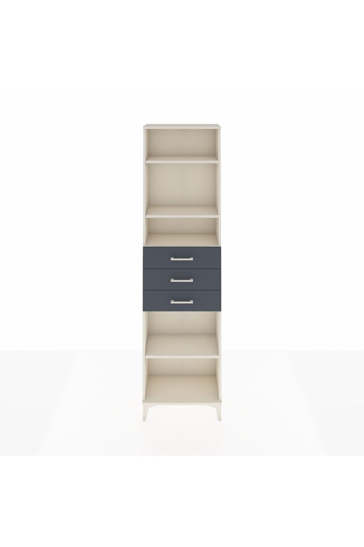 Arges Dolap 4 Raflı 3 Çekmeceli 60x30x221 - S29M215V2A