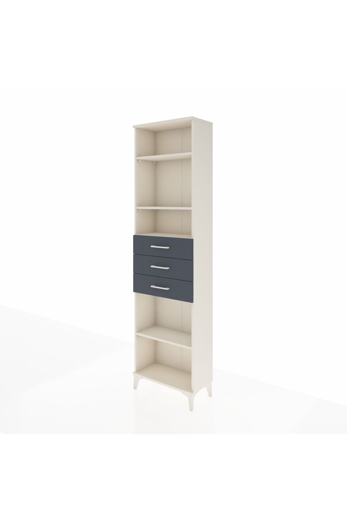 Arges Dolap 4 Raflı 3 Çekmeceli 60x30x221 - S29M215V2A