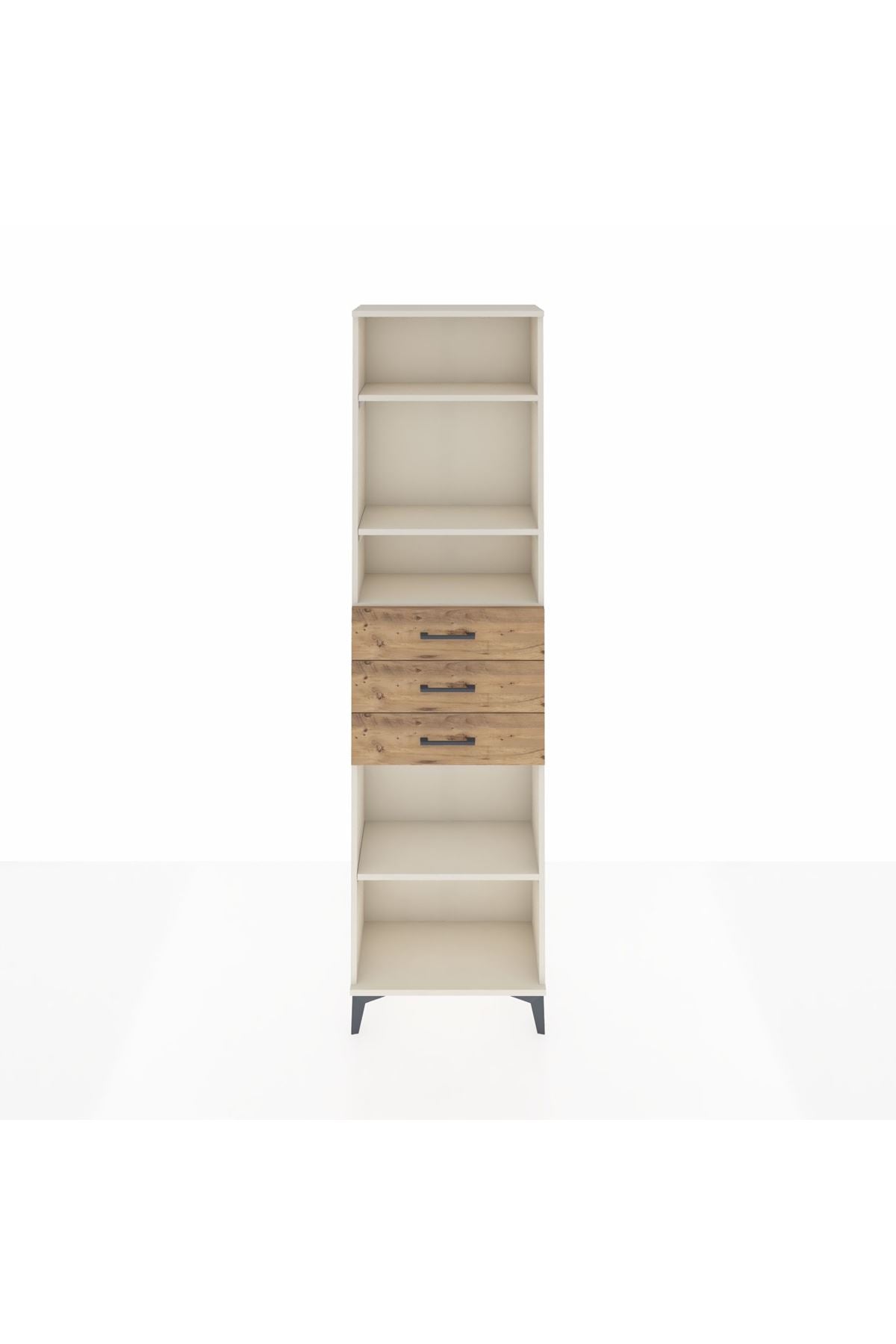 Arges Dolap 4 Raflı 3 Çekmeceli 60x30x221 - S29M215V3A