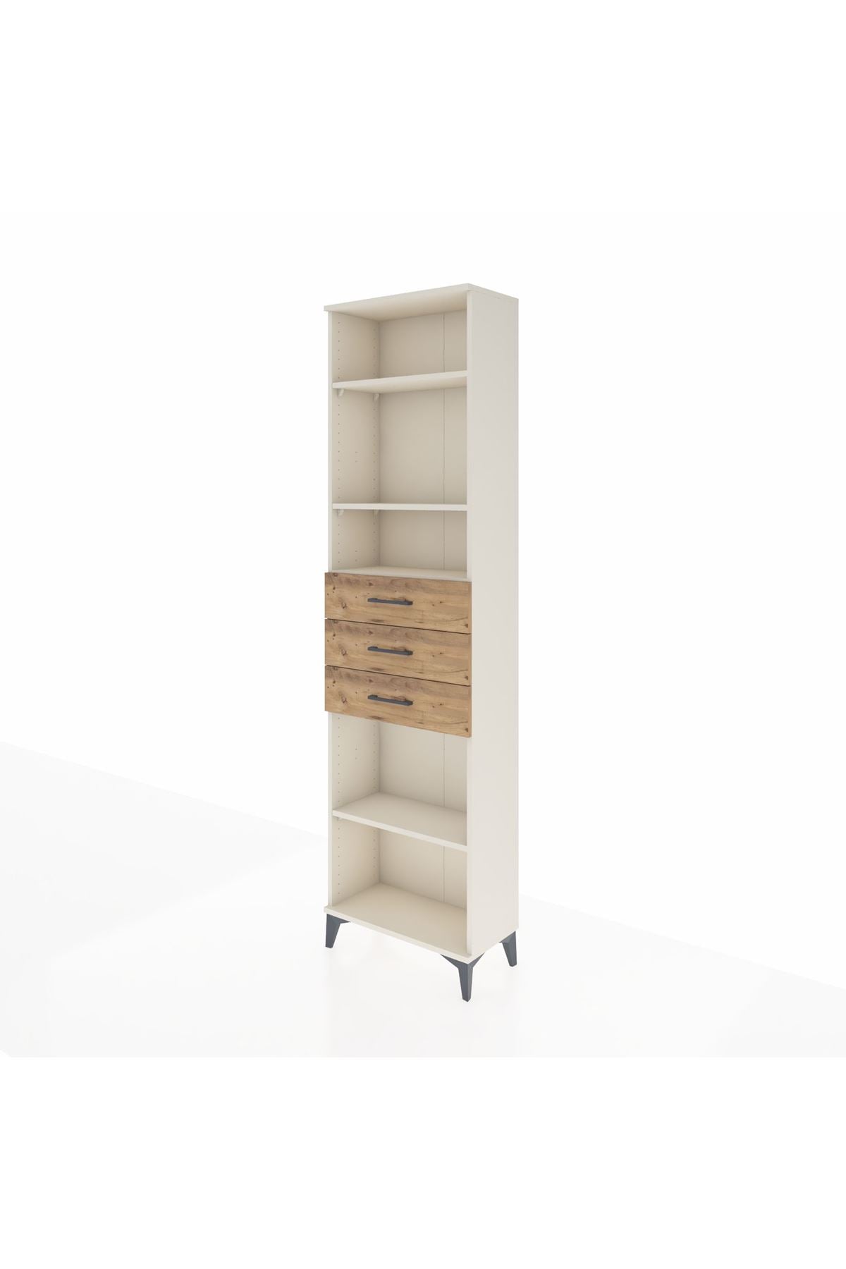 Arges Dolap 4 Raflı 3 Çekmeceli 60x30x221 - S29M215V3A
