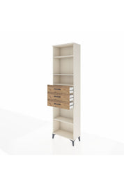 Arges Dolap 4 Raflı 3 Çekmeceli 60x30x221 - S29M215V3A