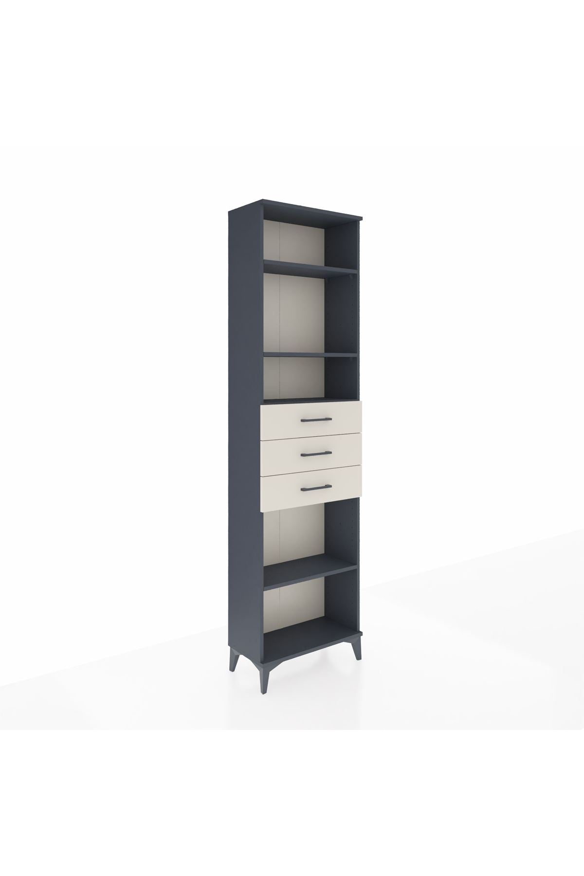 Arges Dolap 4 Raflı 3 Çekmeceli 60x30x221 - S29M215V4A