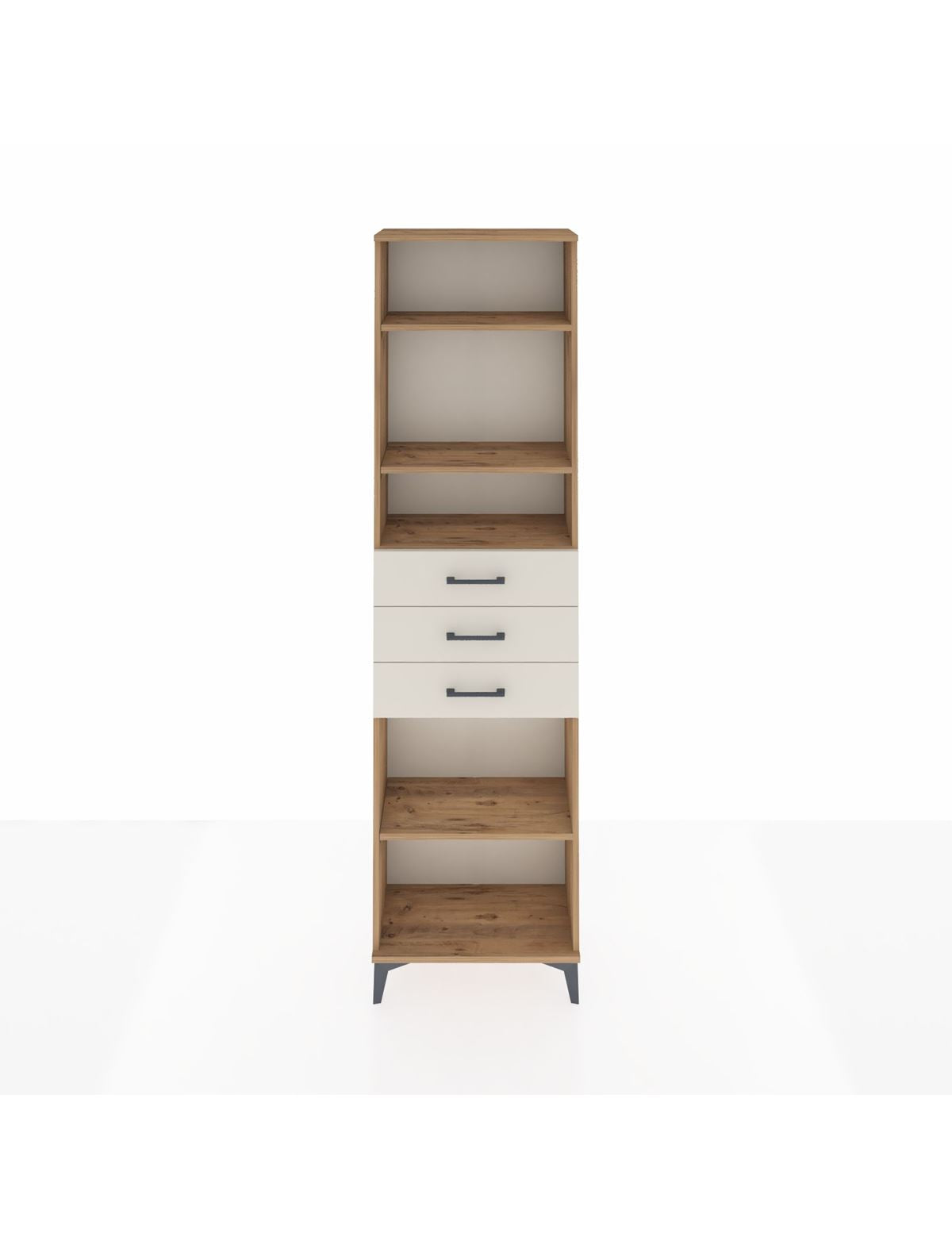 Arges Dolap 4 Raflı 3 Çekmeceli 60x30x221 - S29M215V7A