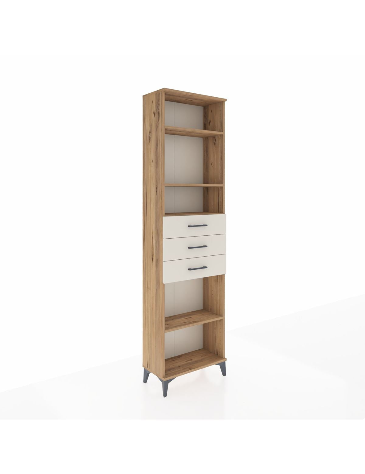 Arges Dolap 4 Raflı 3 Çekmeceli 60x30x221 - S29M215V7A